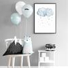 Child Poster Blue Moon Clouds Wall Art Canvas Nursery Quotes Print Nordic Kid Bedroom Decoration Picture Painting for Baby Room