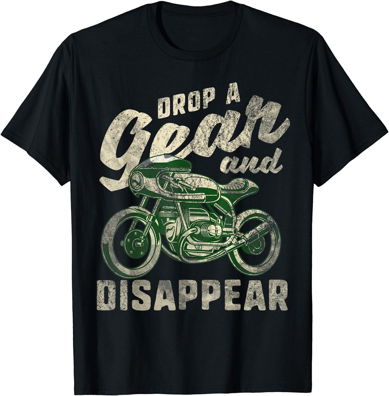 Motorcycle Riding Lovers Retro Biker Vintage Cycle Unisex T-Shirt S