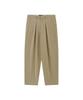 Honguseong Wide Cotton Inverted Pleats Trousers_Beige