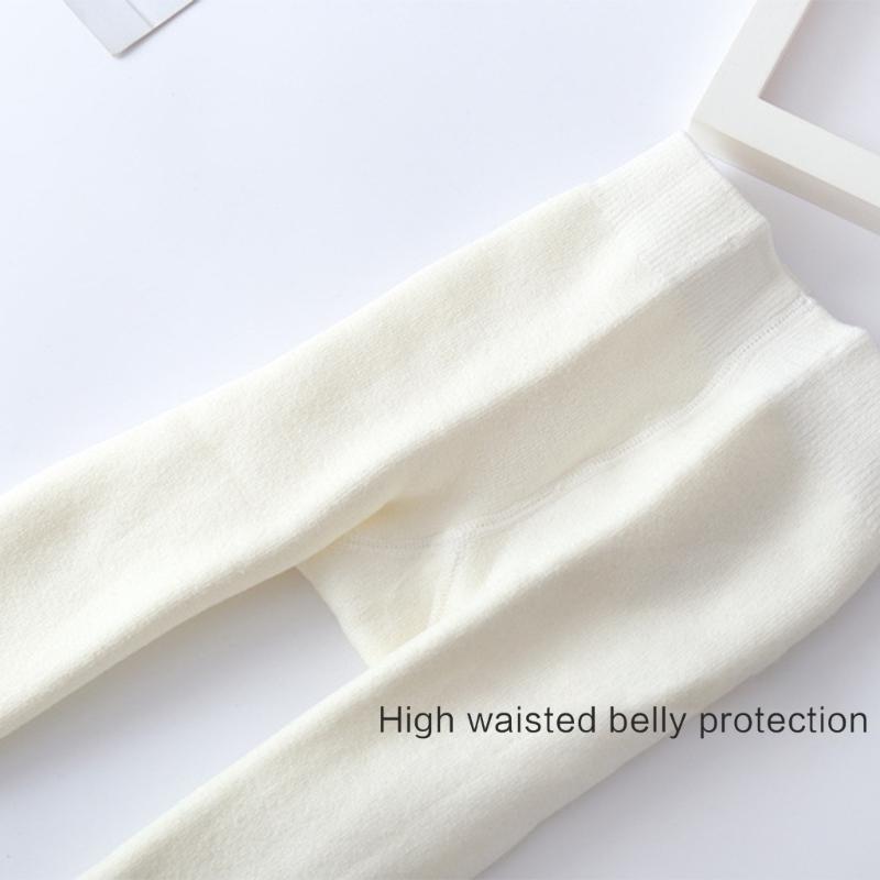 Girls Stretchy Tights Pantyhose Warm Leggings Baby Leg Warmers Children Autumn Winter Soft Knitting Pantihose Stockings