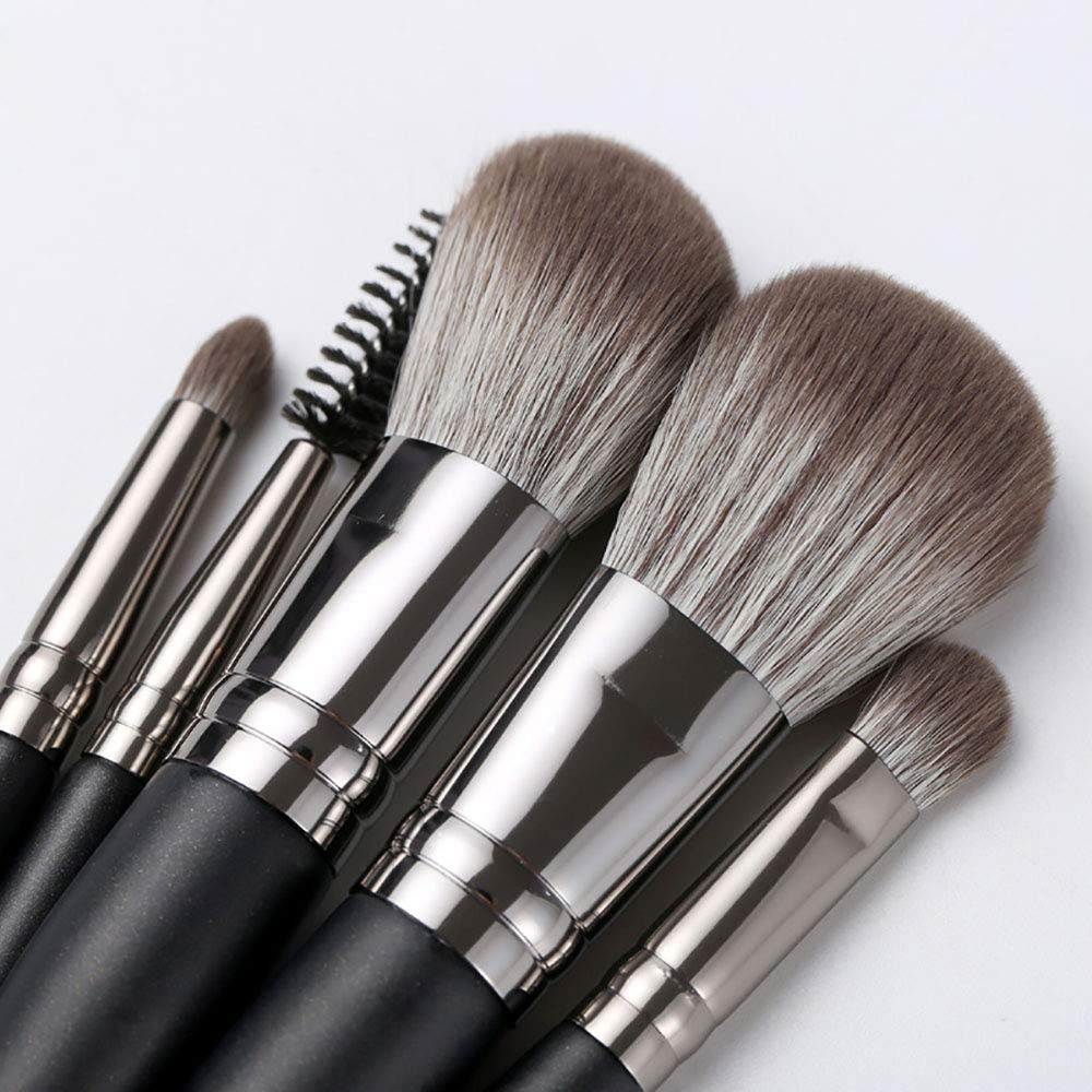 Eripro Eyeshadow Makeup Brush Popular Makeup Brush Powder Foundation with Storage Case Brush, Set, 5-Piece Set, Set, Brush, Black,