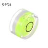 uxcell 6-Piece Round Bubble Level, 15x8mm, Mini Round Bullseye Level for Camera Tripods, Telescopes, Workshops, Turntables, Picture Frames, Leveling,