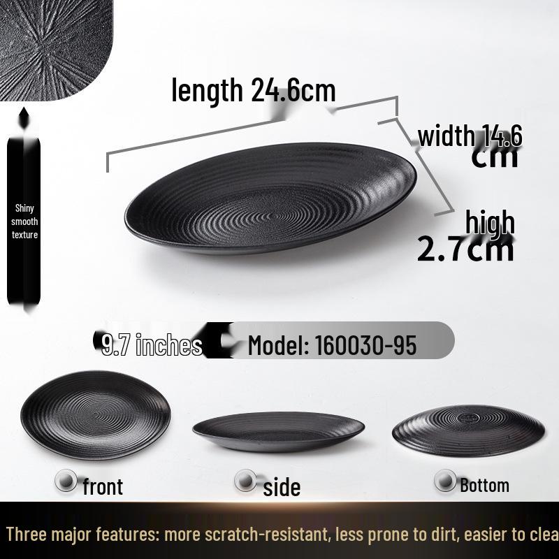 A5 Melamine Rectangular BBQ & Hot Pot Side Dish Plate