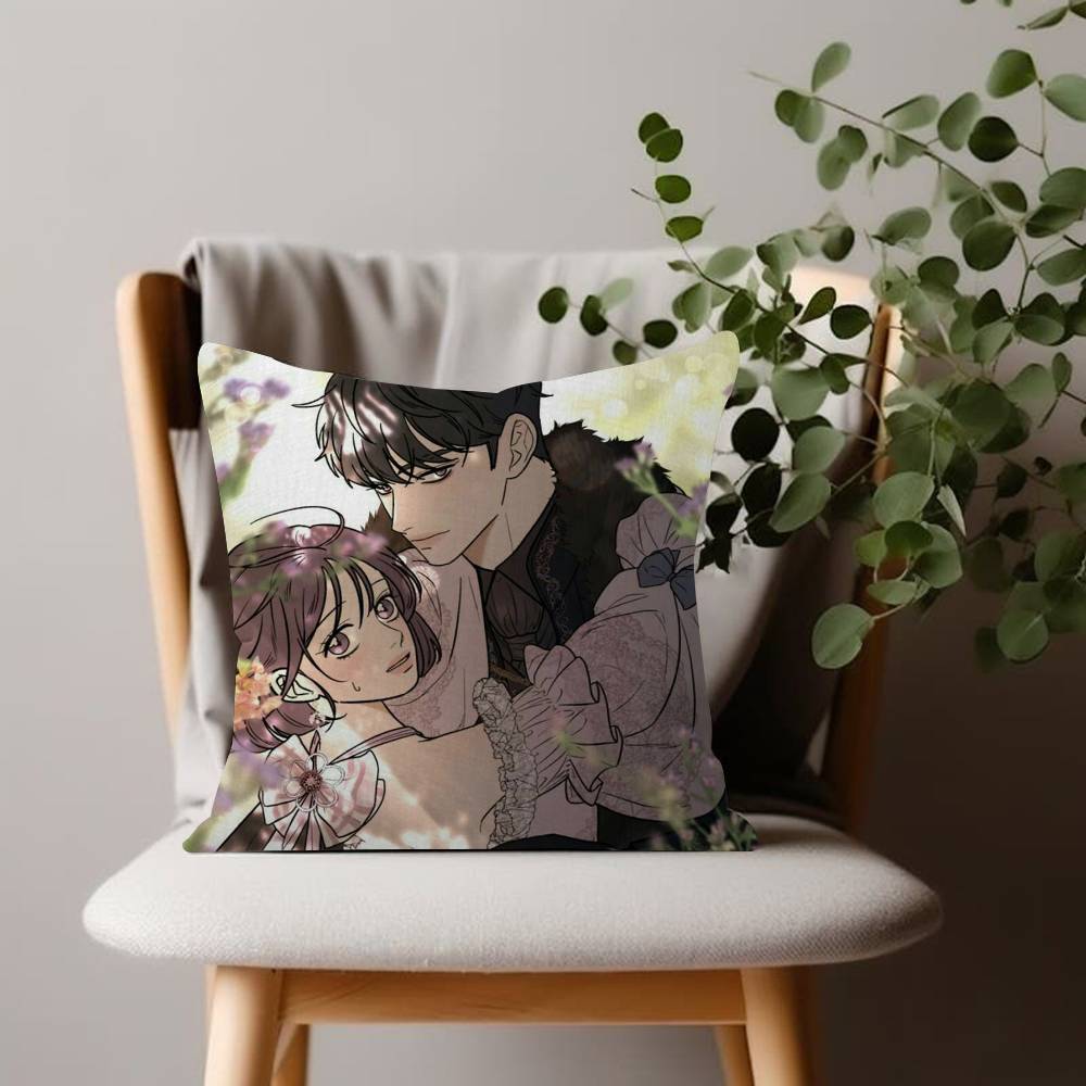 Ovely Korean Manhwa Operation True Love Cushion Cover Soft Pillow Case for Sofa Living Room Home Office Decor Protective Covers