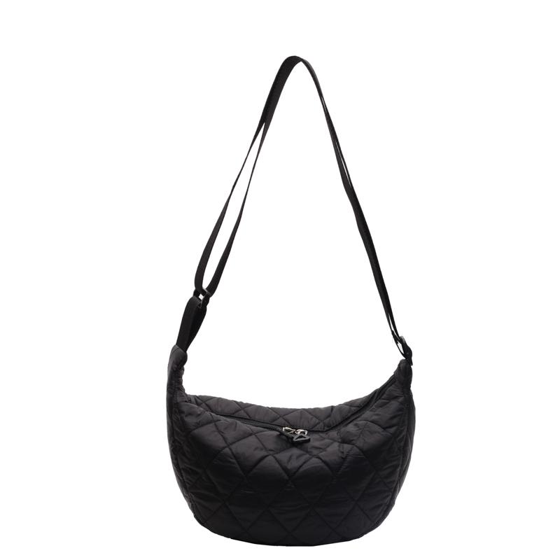 

Сумка через плечо женская сумка через плечо однотонная сумка хобо чёрный