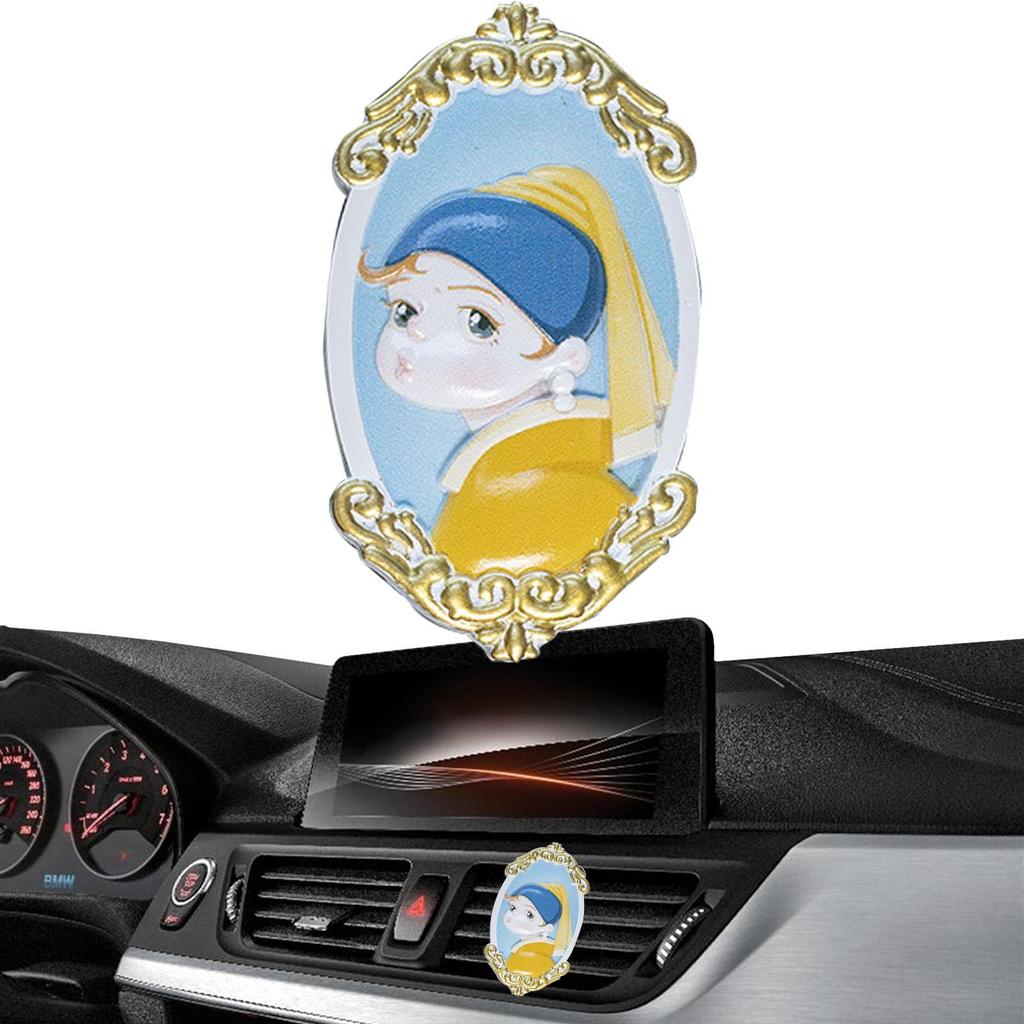 Car Air Vent Clip Painting Famous Paintings Car Air Fresheners Interior Charm Decoration Car Perfume Decoration For Automotive