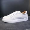 Sommer Neue Lederschuhe Lässig atmungsaktiv Damenschuhe Leicht Komfort Sneakers Damen einfarbig vielseitiger weißer Schuh Homme
