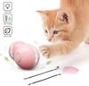 Cat Toys for Indoor Cats, Interactive Cat Toys Ball with LED Light and Catnip Toys, USB Rechargeable Smart Cat Toy, Auto Rotate Kitty Ball