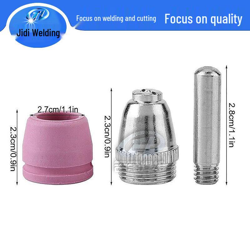 54-Piece AG60 Plasma Cutting Torch Set with SG55/AG60 Electrode Nozzle