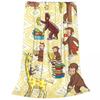 Curious George Spooky Fun Fuzzy Blanket Cartoon Monkey Funny Throw Blankets for Home 200x150cm