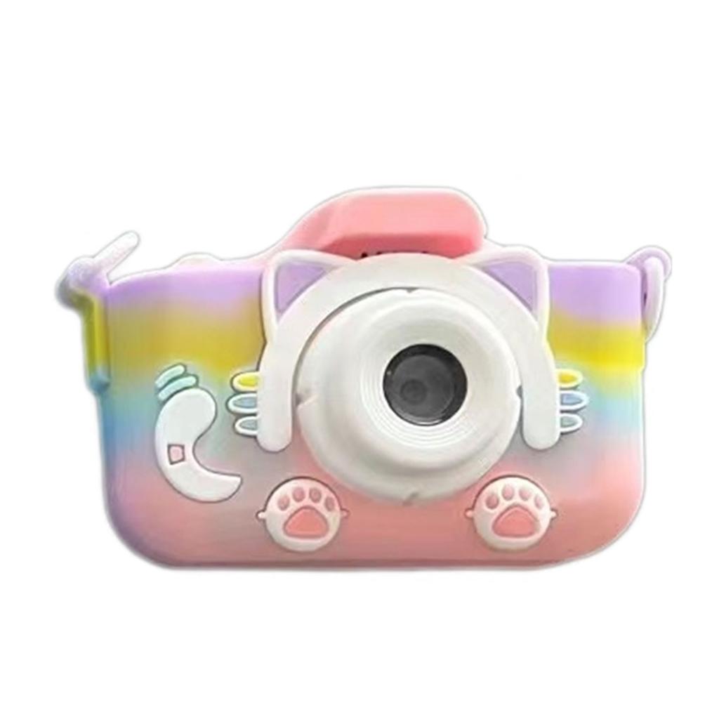 Mini Tragbare Kinderkamera mit Doppellinse für Foto- und Videoaufnahmen, Niedliches Katzen-Spielzeugdesign Digitale Videokamera