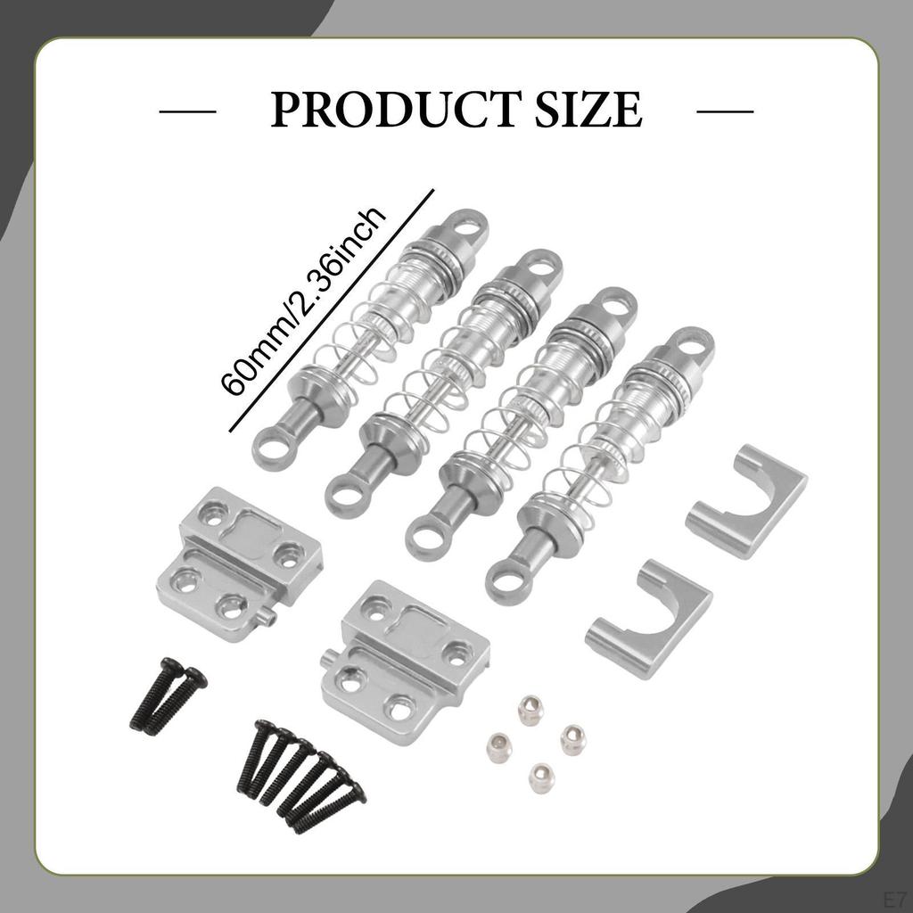 1/12 RC Car Shock Absorber Damper Kit Easy Installation Lightweight Remote Control Model Parts