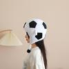 3D Plush Soccer Ball Heagear Hat for Cosplay and Halloween Party Dressingup Photo Props Football Soccer Game Headpiece