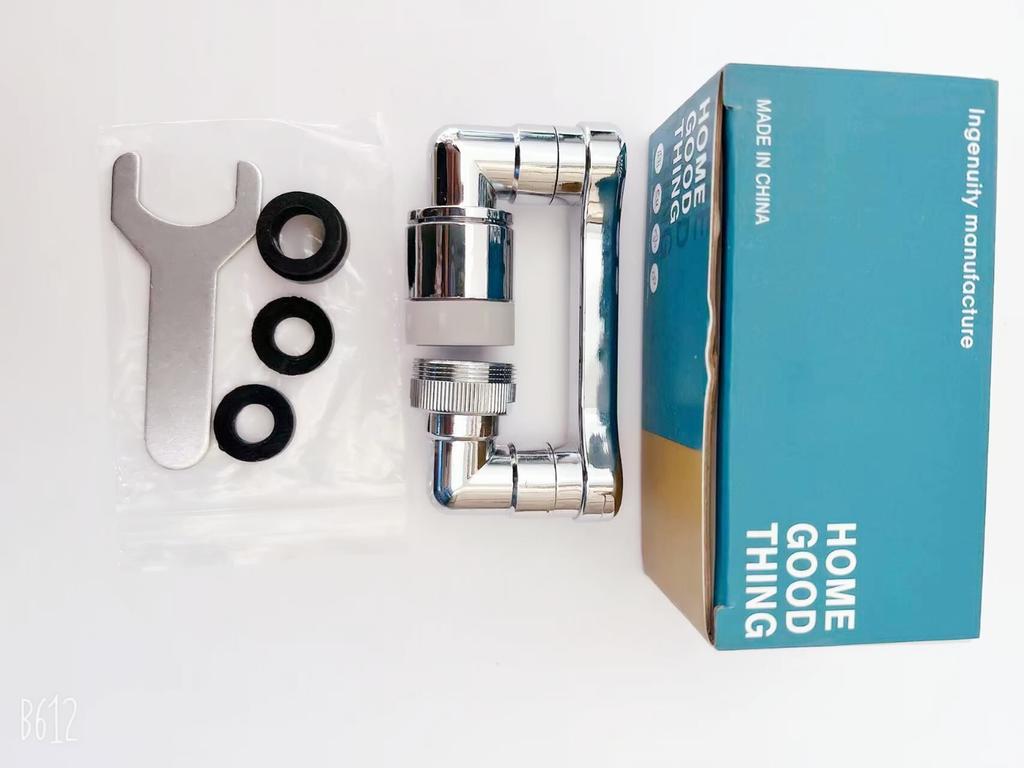 Wasserhahn-Sprühkopf aus Metall mit 1080 ° Universaldrehung für Verlängerungshähne, Belüfter, Sprudeldüse, Küchenarmatur, Waschbecken, Roboterarm