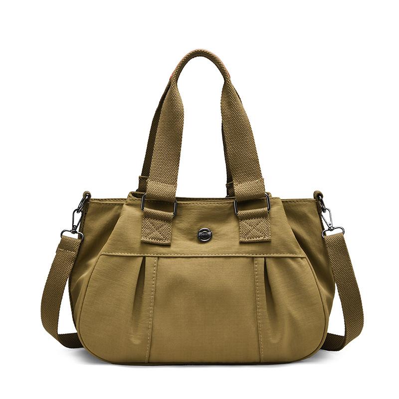 

Женская сумка через плечо, легкая сумка кроссбоди из водоотталкивающего нейлона темные хаки