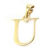 Les Trésors De Lily [K3671] - Gold Plated 'Letter U' Pendant