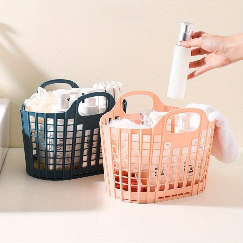 Foldable Hand-Held Dirty Clothes Basket. Makeup Productsjewelry Headphone Cableswires Laundry Storage For Changing Clothes