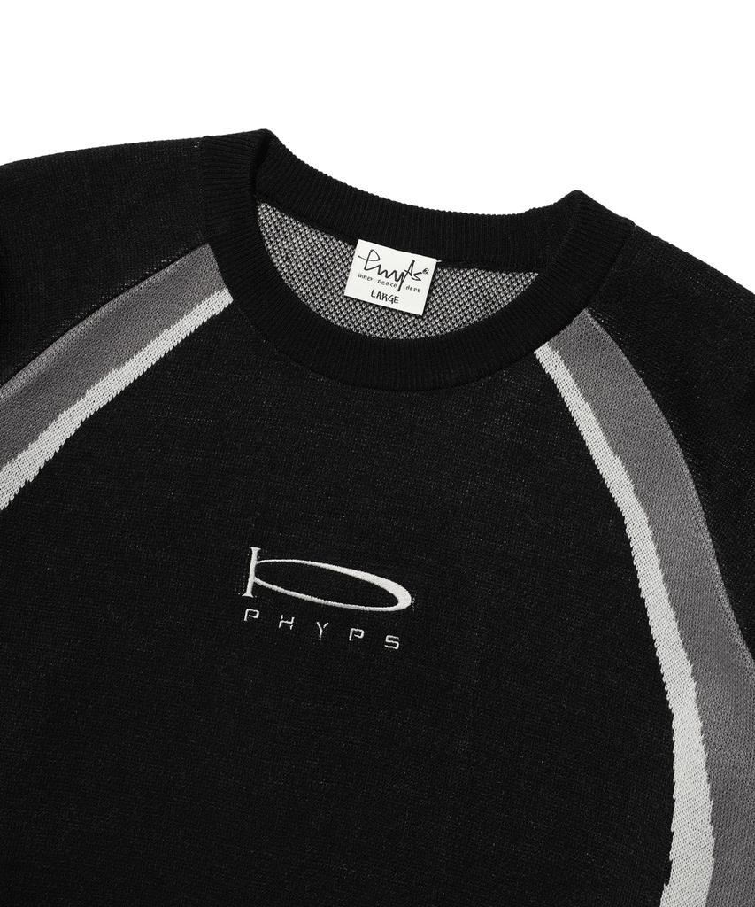 PHYSICAL DEPARTMENT Color Block Knit Black