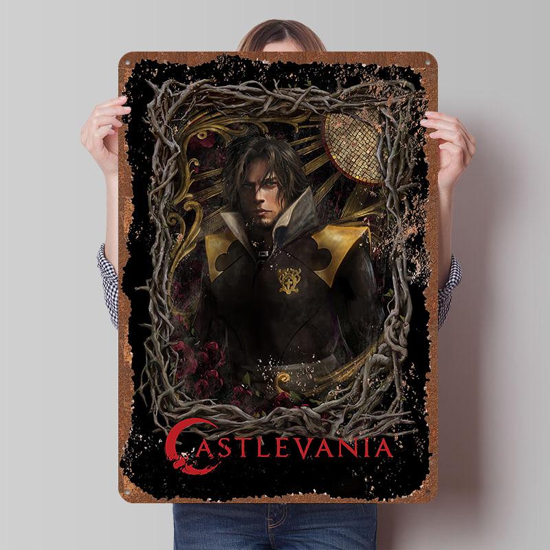 CastlevaniaS Tinplate Posters Customizable Wall Art Retro Vintage Metal Tin Signs for Gaming Room Decoration Aesthetic House