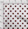 oneOone Cotton Flex Chocolate Brown Fabric Polka Dots Dots Sewing Fabric By The Yard Printed Diy Clothing Sewing Supplies 40 Inch