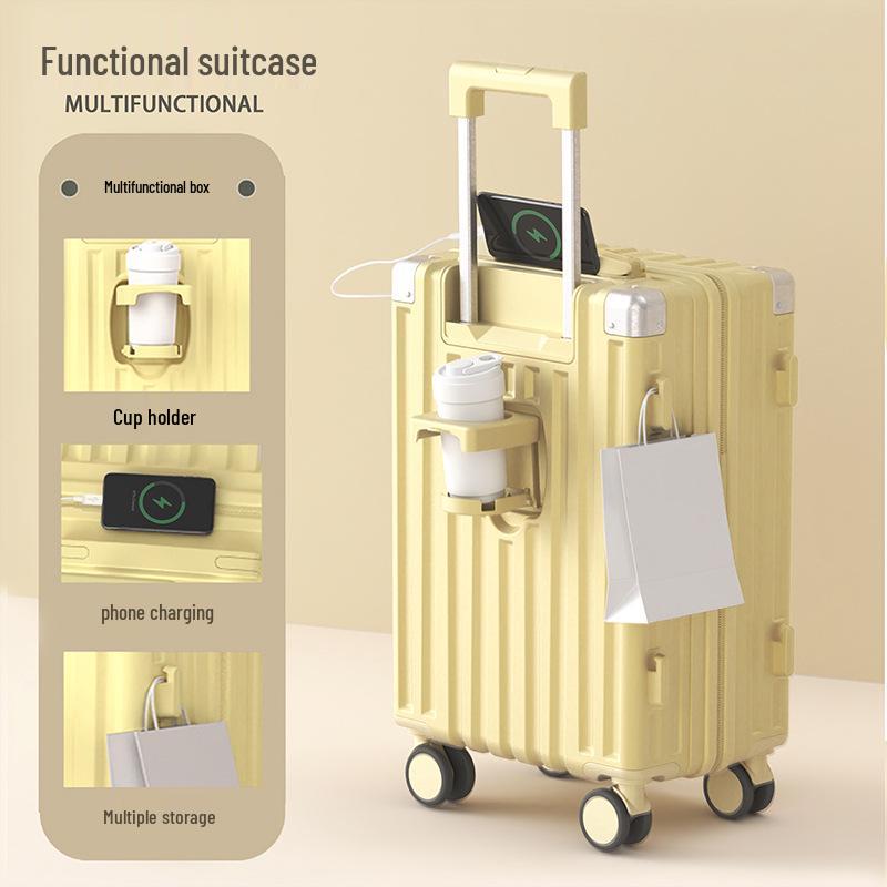 

2024 Женский и мужской прочный 26-дюймовый дорожный чемодан большой вместимости с кодовым замком 20 Inch