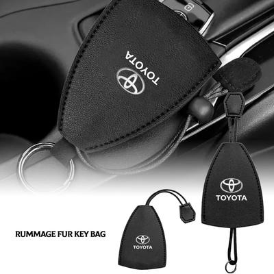 1 Pz Guscio Protettivo per Chiave Auto Borsa Custodia per Chiave Auto Copertura Portachiavi Auto Per Avalon Mirai Avensis Prado Hilux VVT-I Corolla Sw4