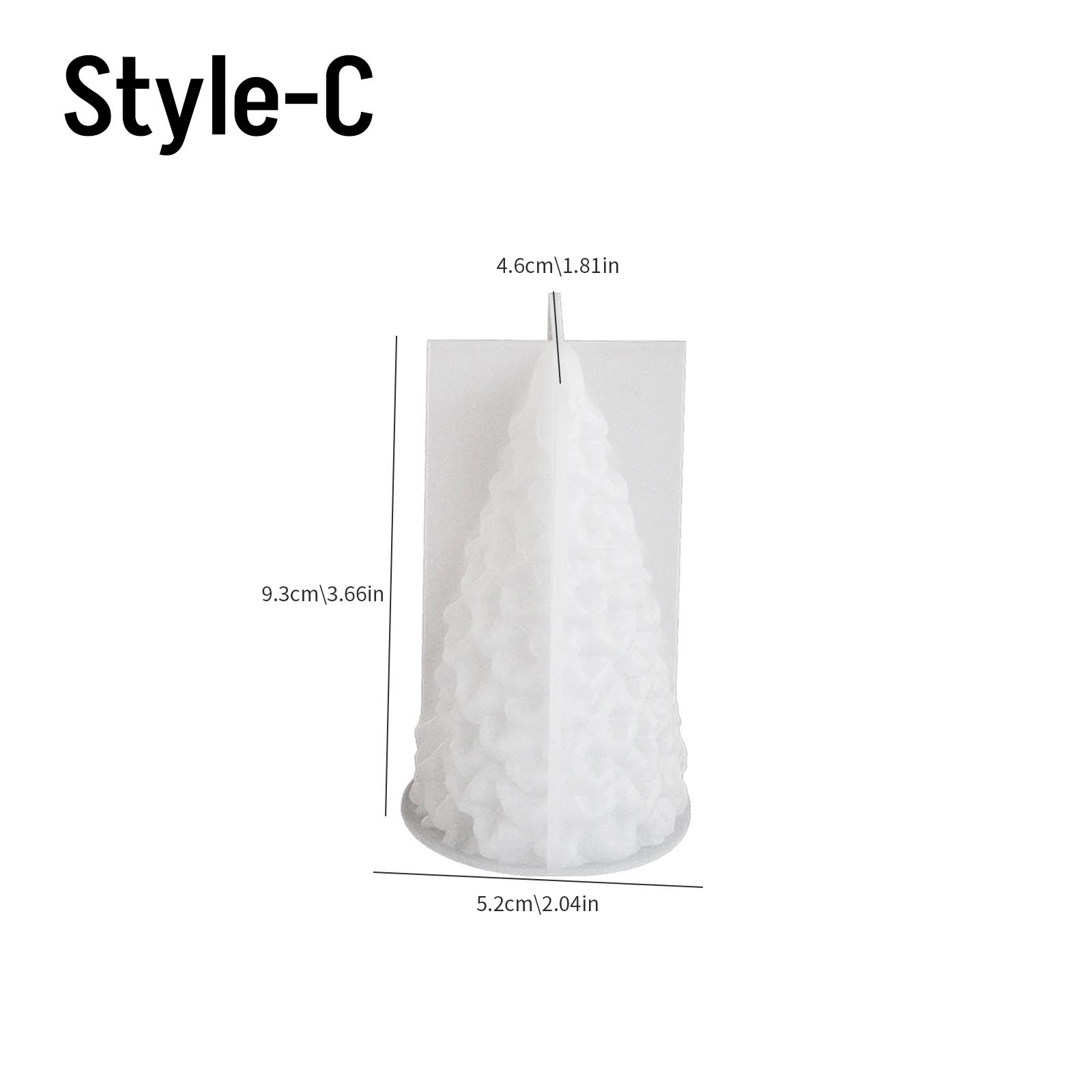 

Рождественская серия Форма для ароматерапевтической свечи Сосна Рождественская елка Дедушка Рождественская свеча Силиконовая форма Изготовление свечей из пчелиного воска