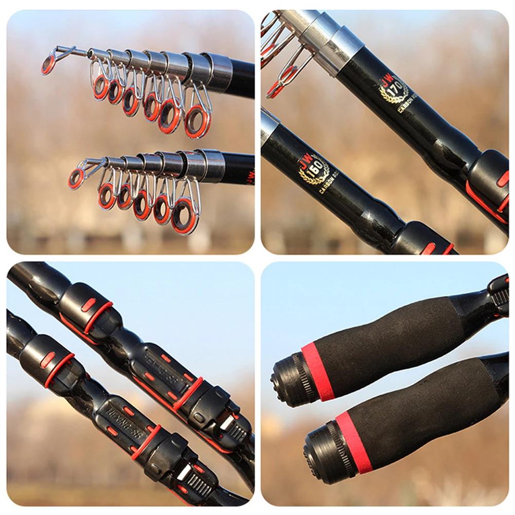 1.0m-2.3m Telescopic Fishing Rod Super Short Mini Glass Fishing Rod Portable Bass Bait Casting Rod for Outdoor Fishing Wholesale