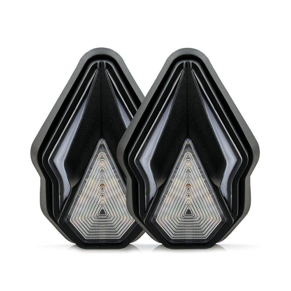 

2 шт мотоциклетные светодиодные указатели поворота постоянного тока 12 В для скрытого монтажа указатели поворота мобильные DRL чёрный