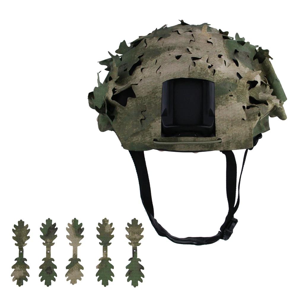 Copertura per Casco 3D Leggera Tagliata al Laser Copertura Mimetica per la Maggior Parte dei Caschi Tattico Caccia Wargame