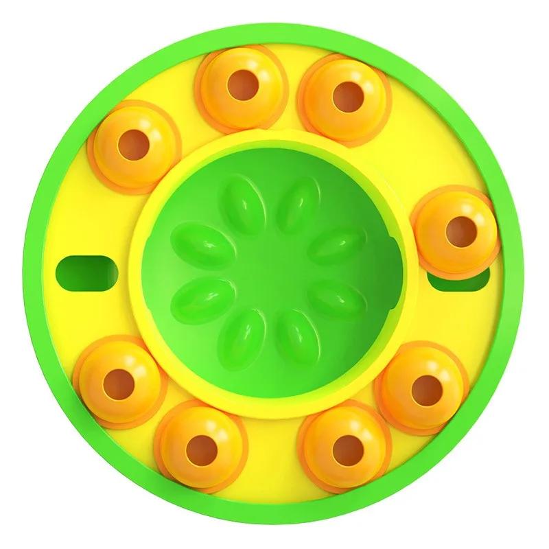 Wisdom Dog Toys Slow Leakage Feeding Training Pet Dog Puzzle Rotating Food Dispenser Cat and Dog Training Game Feeding Tray