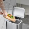 CCKO 30L Stainless Steel Foot Pedal Trash Can