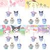 Adorable Self-deprecating Bear Plush Keychain Featuring Sanrio Cool Little Fish Design
