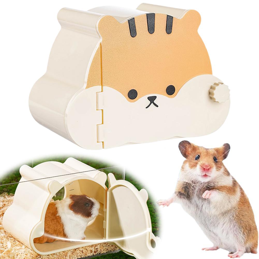 Cartoon Small Pet Cage For Small Pet Hedgehog Hamster Hideout House Cute Hamster Hide Cave Hamster Cage Accessories