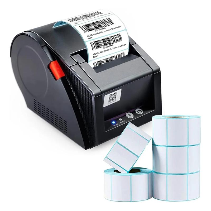 1 Rolle Thermopapier-Aufkleber Für Barcode SKU-Etikett Preisschild Auf Rolle Leer Weiß Direktdruck Wasserdicht Ölbeständig Klebstoff TMZ