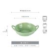 Solid Color Handmade Binaural Bowl Anti-Scalding Hand Japanese Irregular Bowl Ceramic Vegetable Bowl Soup Bowl Salad Bowl Household Tableware