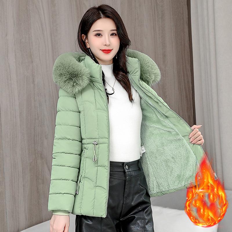 Winter Down Jacket Women Parkas Fashion High-Quality Warm Cotton Padded Coat Ladies Short Overcoat Hooded Overwear Tops