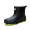 Women's new rain Shoes Fashion anti slip rubber shoes Lightweight waterproof rain boots Solid color ladies work Boots Zapatos