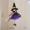 Halloween Witch Ornament Festive Broomstick Angel Hanging Pendant Witch Girl Doll Decoration Playful Halloween Witch Hanging For