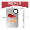 Makeup Palette with Cosmetic Spatula Stainless Steel Smooth Makeup Nail Palette Palette Nail Palette Foundation Spatula Spatula Makeup (1pcs)