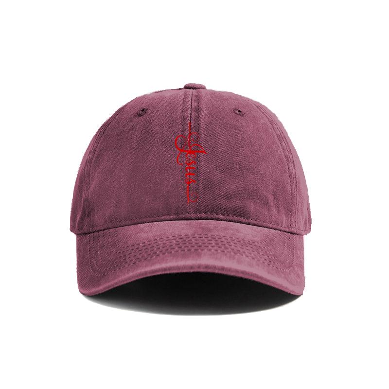 Jesus Cross Baseball Cap Summer Jesus Christ On The Cross God Distressed Dad Hats Men Outdoor Adjustable Cotton Caps MZ004