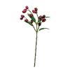 Artificial Fruits Branch for Vase, Realistic Simulation Fake Berries Stem with Leaves for Home Kitchen, Wedding, Party Decoration