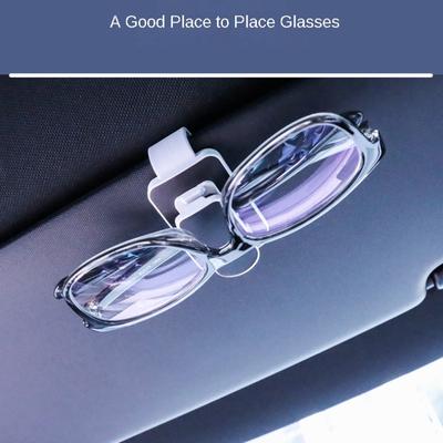 Car Sunglasses Holder Multi-Function Vehicle Glasses Case, ID Card Holder Car Interior Accessories Auto Assesories Visor Storage