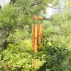 Bambus-Windspiel Röhren-Windspiel 30" Klassisches Zen-Holz-Windspiel Haus-Garten-Dekor