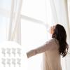 8Pcs Plastic Flexible Bendable Curtain Track End Stops Replacement Curtain Track Fittings End Caps for Smooth Operation