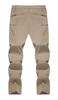 TACVASEN Men's Lightweight Cargo Pants for Spring and Summer, Chino Pants, Solid Color, Water-Repellent, Fishing, Workwear, Trekking, Khaki, Size 3XL