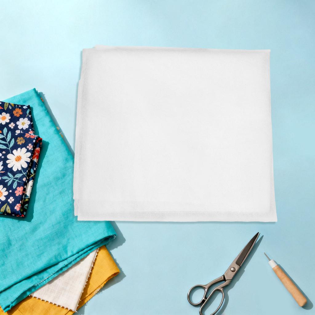 44 X 39.37 Double Sided Fusible Interfacing Lightweight Iron On Adhesive Web for Sewing Applique Quilting Fabric Craft