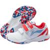 Li Ning Thunder Jr. Seamless Fashion Non-Slip Durable Low-Top Kids Training Shoes Kids Training Shoes Standard-White Flame-Red Blue AYTV012-1