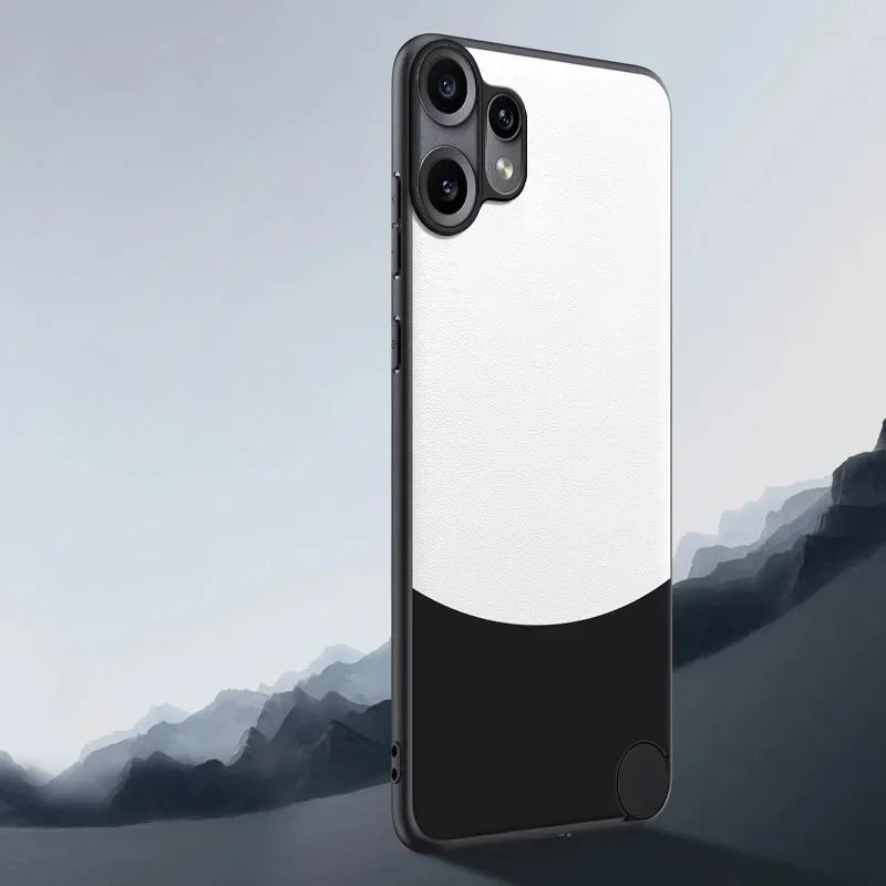 

Роскошный силиконовый чехол из кожи в цвет для Nothing CMF Phone2 Pro, ударопрочный защитный бампер для CMF Phone 2Pro For CMF Phone 2 Pro черный белый