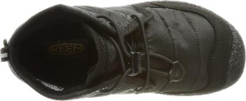 KEEN HOWSER II CHUKKA WP Kids’ Waterproof Insulated Boots, Black/Black, 22.0 Cm